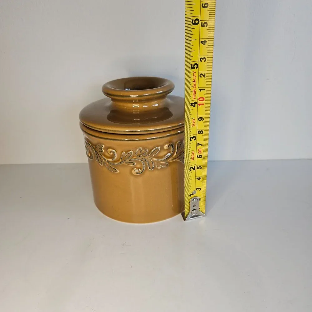 Butter Bell 2pc Crock Sienna Brown by L. TREMAIN 2013 Keeper Dish